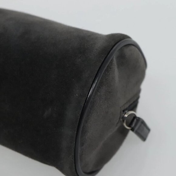 GUCCI Pouch Suede Gray Auth BA1009 - Picture 8 of 16